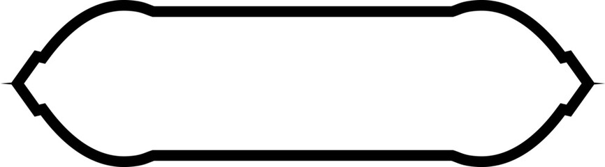 Islamic Label and Name Frame Bold Line Outline Linear Black Stroke silhouettes Design pictogram symbol visual illustration