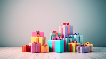 Holiday party background, New Year, birthday, celebration, Christmas background with blank copy space