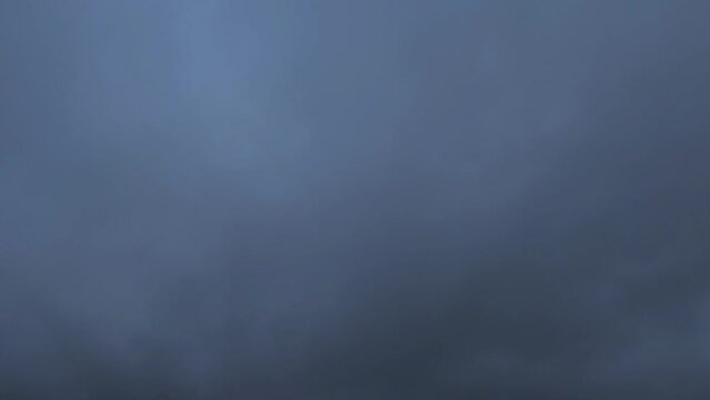 Night-black sky clearing