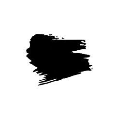 Black stroke isolated on background. Paint stroke vector for black ink paint