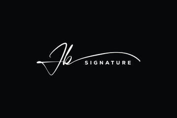 JB initials Handwriting signature logo. JB Hand drawn Calligraphy lettering Vector. JB letter real estate, beauty, photography letter logo design.