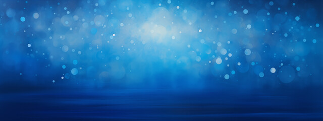 Obraz premium Abstract blue background with bokeh light effect