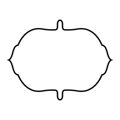 Islamic Frame Design Thin Line Black stroke silhouettes Design pictogram symbol visual illustration