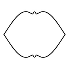 Islamic Frame Design Thin Line Black stroke silhouettes Design pictogram symbol visual illustration