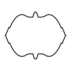 Islamic Frame Design Thin Line Black stroke silhouettes Design pictogram symbol visual illustration