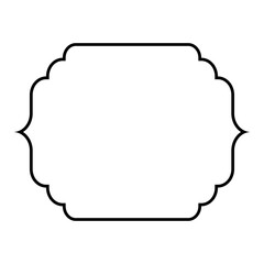 Islamic Frame Design Thin Line Black stroke silhouettes Design pictogram symbol visual illustration