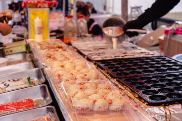 タコ　タコ焼き　屋台