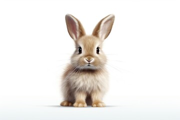 Beautiful bunny isolated on white background