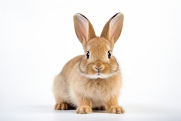 Beautiful bunny isolated on white background