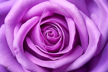 rose flower purple bud, top view, close-up