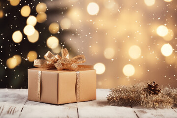 Fototapeta na wymiar Merry Christmas and Happy New Year Christmas greeting card, Christmas decoration