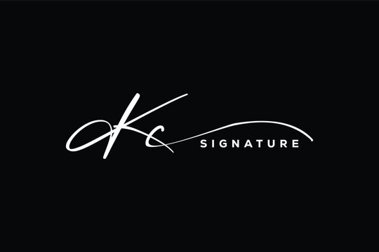 KC initials Handwriting signature logo. KC Hand drawn Calligraphy lettering Vector. KC letter real estate, beauty, photography letter logo design.
