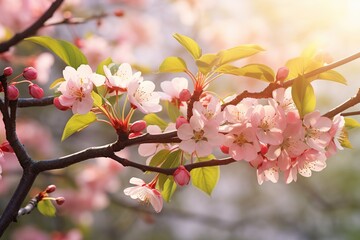 Fototapeta premium Beautiful blossom branch in the park