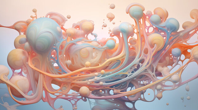 Surreal Fluid Abstract Composition