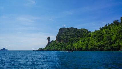 Koh Kai or Koh Khai mean Chicken island at Krabi travel landmark in Andaman sea at summer