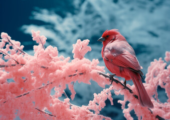 Wildlife shot with infrared camera and infrared film