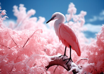 Wildlife shot with infrared camera and infrared film