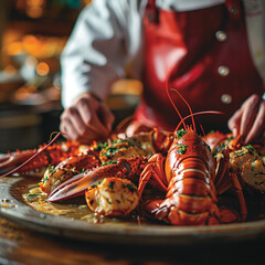 lobster on the tablet delicous