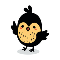 chick cartoon vector. character design.