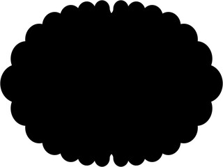 Islamic Frame Design Glyph  Horizental Black Filled silhouettes Design pictogram symbol visual illustration