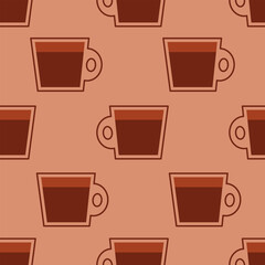 seamless pattern with coffee