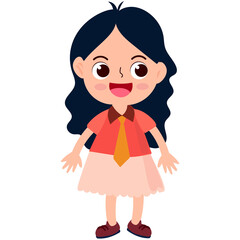 Happy cute children back to school