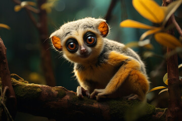 Tewangu Thin Loris in the Jungle