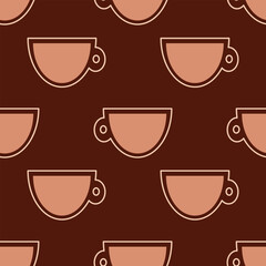 coffee pattern seamless background 