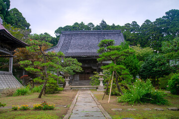 Ryuunin Temple in Matsumae Park Complex, a temple in the temple town behind Matsumae Castle,...