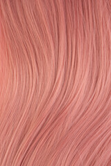 Texture of pink hair macro