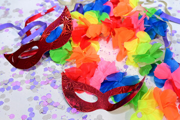 carnival mask props confetti brazilian party carnival costume of joy