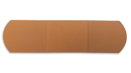 adhesive dressing, plaster for small wounds and abrasions, isolated, transparent background, png