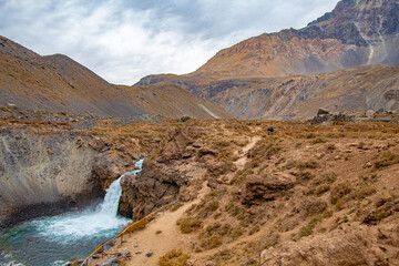 river in the mountains Cajón del Maipo e Embalse El Yeso, Chile , Santiago, Chile