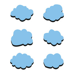 Dream isolated cloud  shape . Vector Illustration for your design.