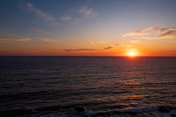 Obraz premium sunset at the beach Reñaca, Viña del Mar, Valparaíso Chile