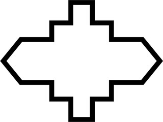 Islamic Frame Design Bold Line Black Stroke silhouettes Design pictogram symbol visual illustration