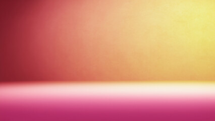 Vibrant Pink and Yellow Gradient Studio Background