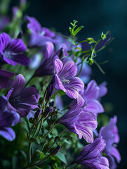 a beautiful purple flowers