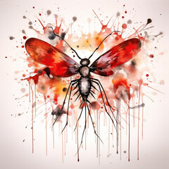 Mosquito in shape of heart