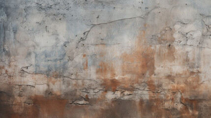 A Textured Tapestry: The Artistic Interplay of Rust and Decay on a Weathered Cement Wall
