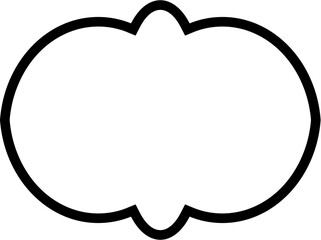 Islamic Frame Design Bold Line Black Stroke silhouettes Design pictogram symbol visual illustration