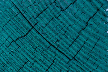 Texture sawn wood is painted with green paint.