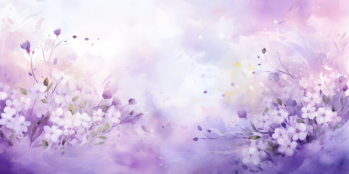 Abstract spring purple floral background