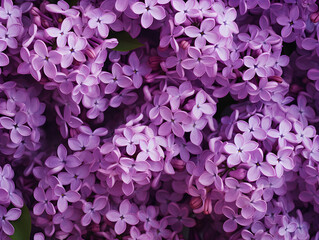Fototapeta premium Close up of purple lilac flowers, floral background 