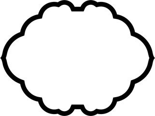 Islamic Frame Design Bold Line Black Stroke silhouettes Design pictogram symbol visual illustration