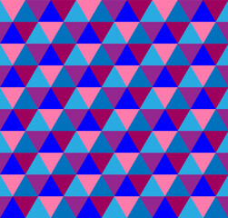Vector seamless pattern of colorful triangles