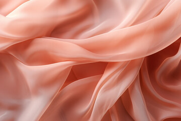 Abstract Peach Fuzz Silk Fabric Flowing Texture Design
