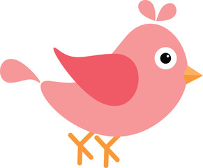 cute cartoon bird vector