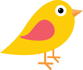 cute cartoon bird vector