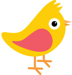 cute cartoon bird vector
